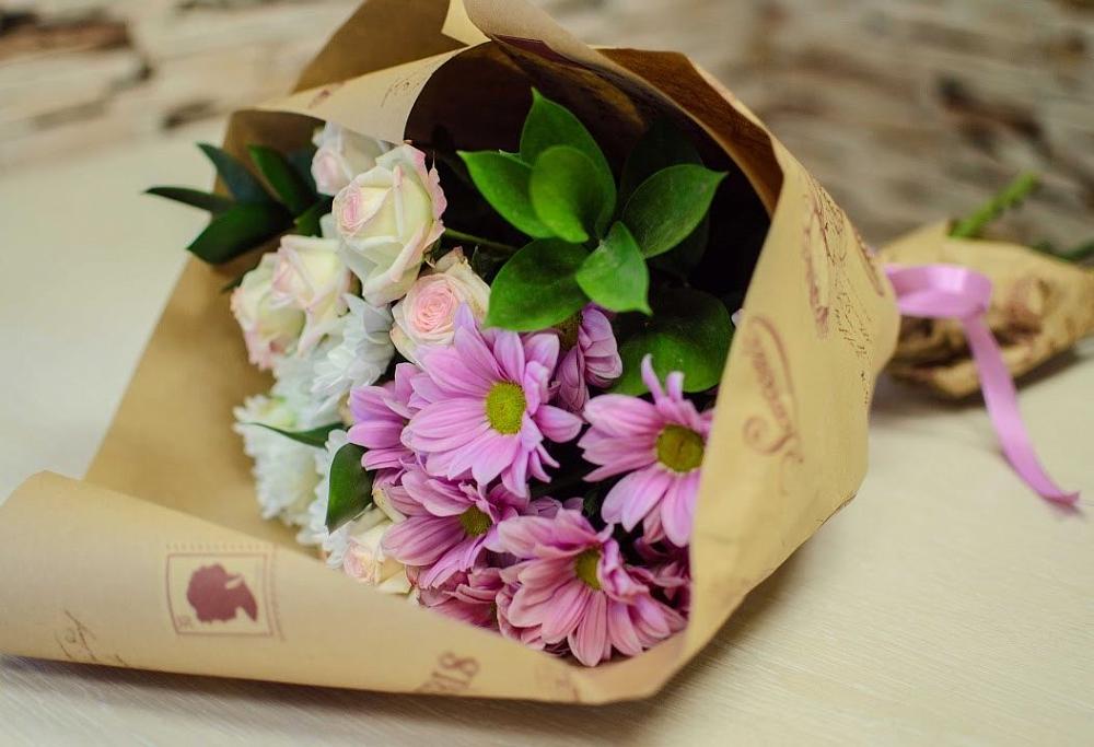 Букет цветов из: Розы и Хризантемы в Увельском