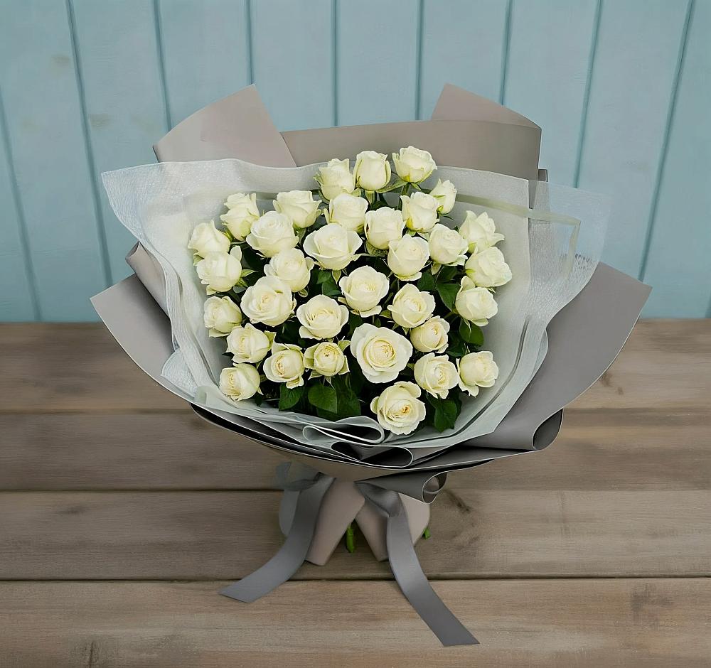 Букет Белоснежная нежность в Увельском