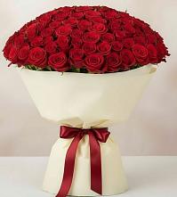 Букет 101 Красная роза Милано в Увельском
