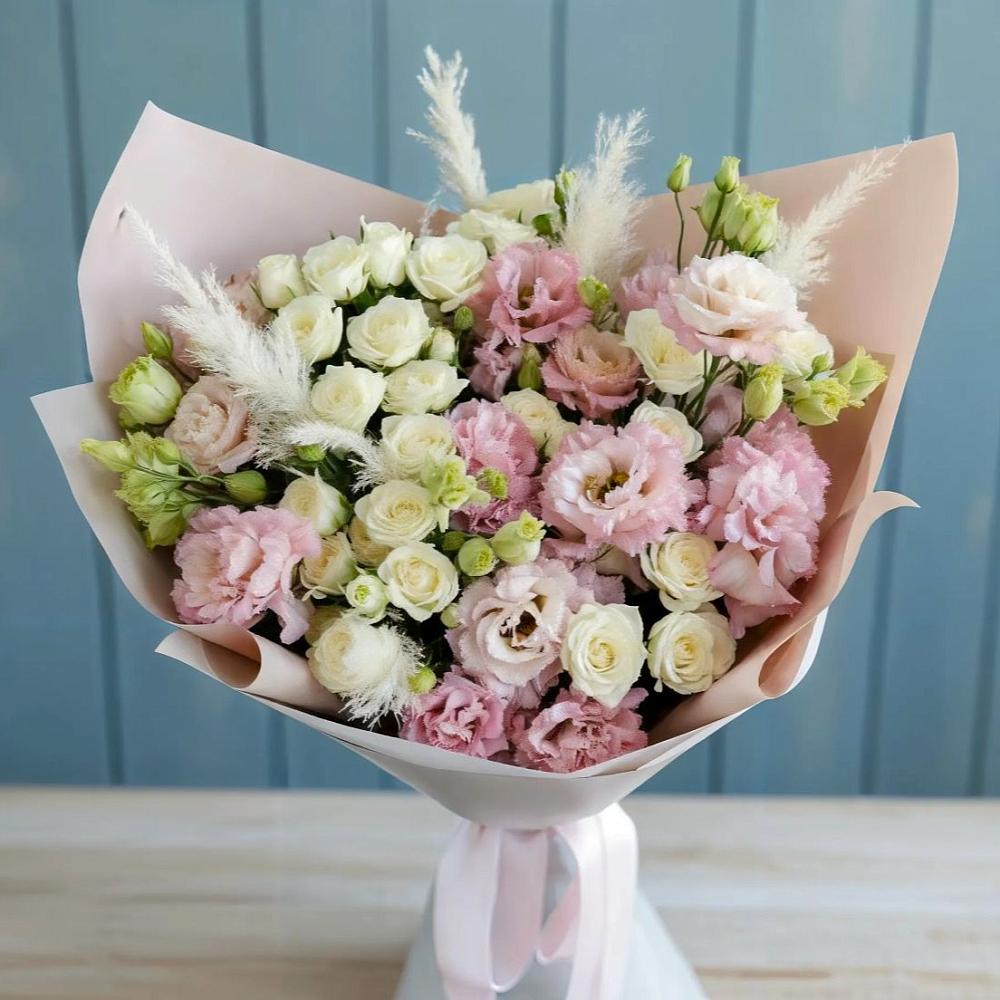 Букет цветов из: Альстромерии и Розы в Увельском