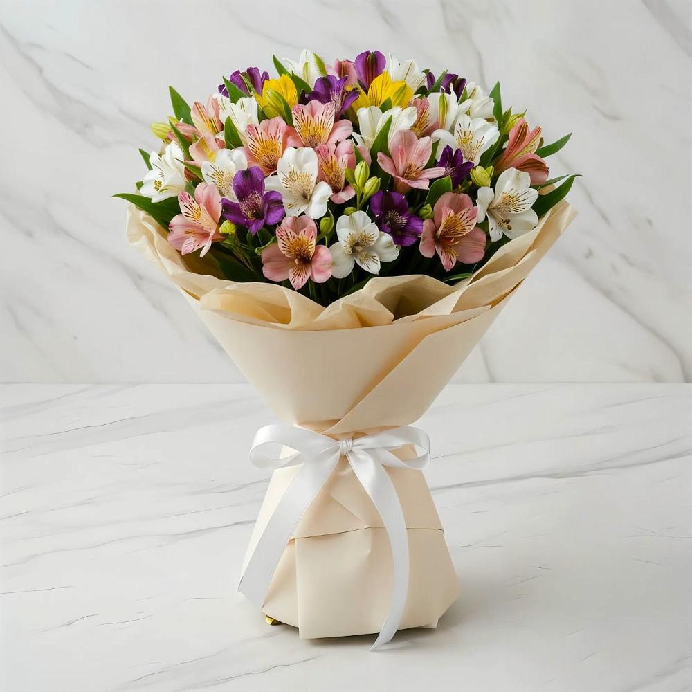 Букет цветов из: Альстромерии в Увельском