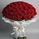 Букет 101 Красная роза Блэк Мэджик в Увельском