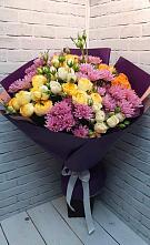 Букет цветов из:  Хризантемы и Розы в Увельском