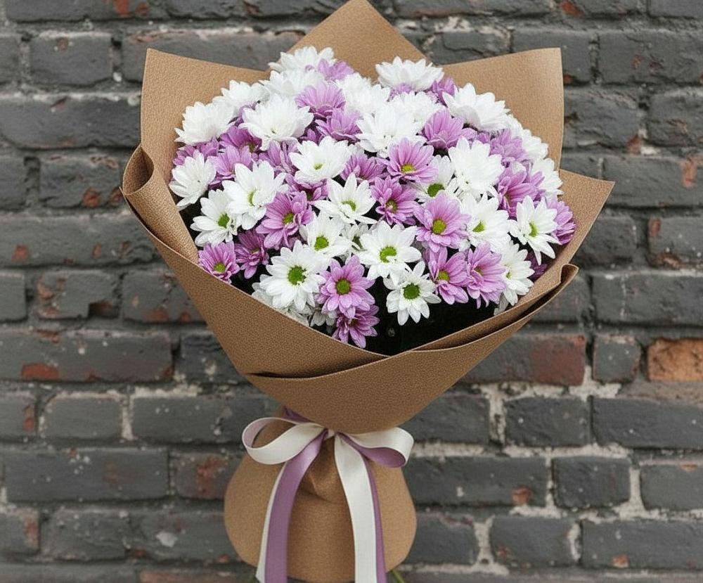Букет цветов из: Хризантемы в Увельском