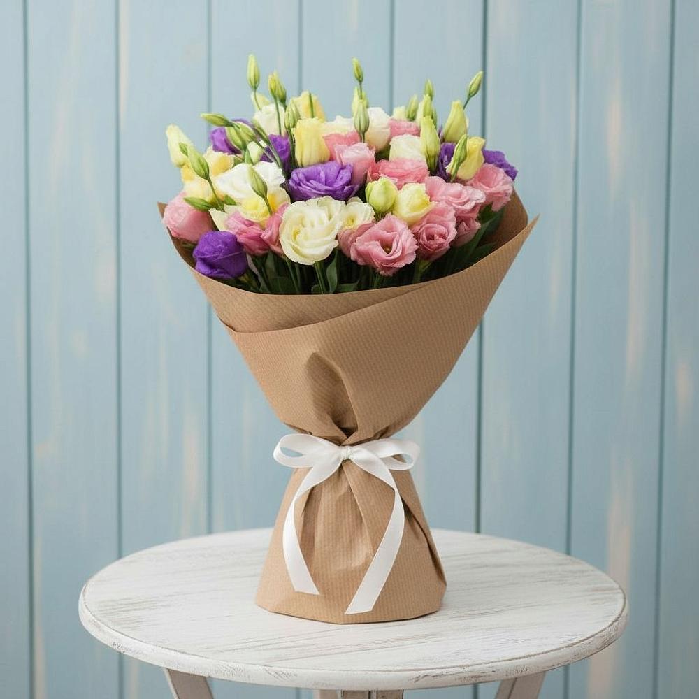 Букет цветов из: Лизиантусы в Увельском