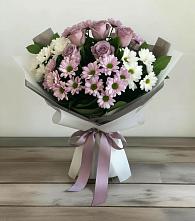 Букет цветов из:  Хризантемы и Розы в Увельском