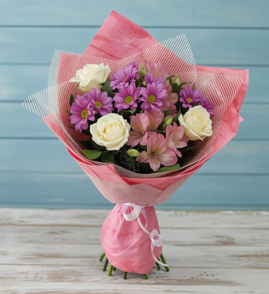 Букет цветов из: Герберы в Увельском