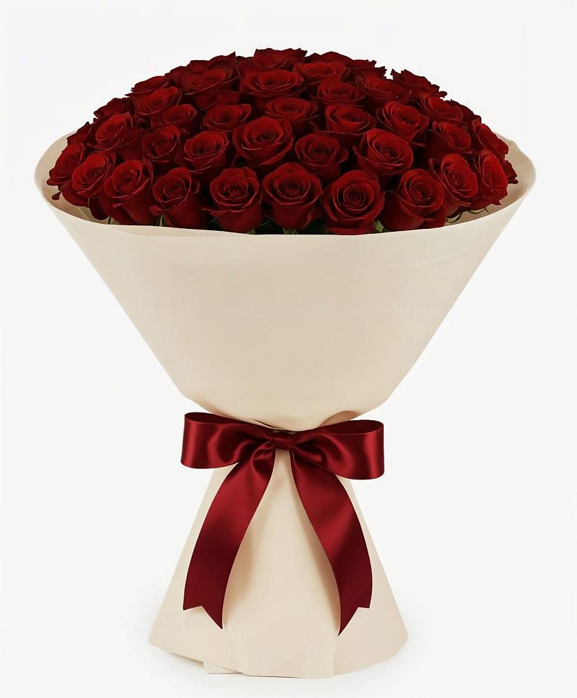 Букет 101 Бордовая роза Блэк Бакарра в Увельском