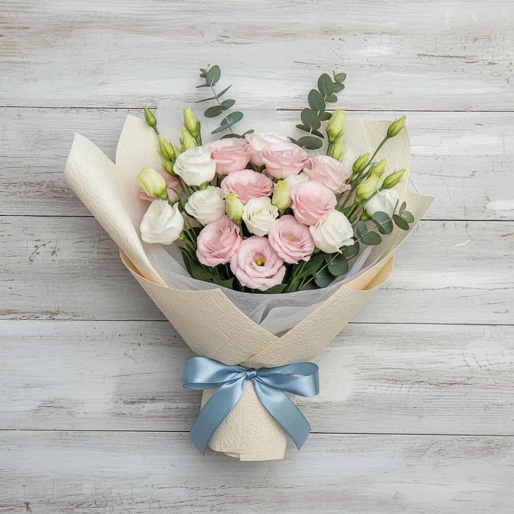 Букет цветов из: Лизиантусы в Увельском